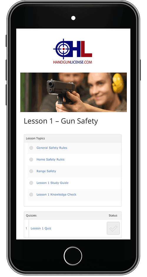 License to Carry Course from Cell Phone Smartphone